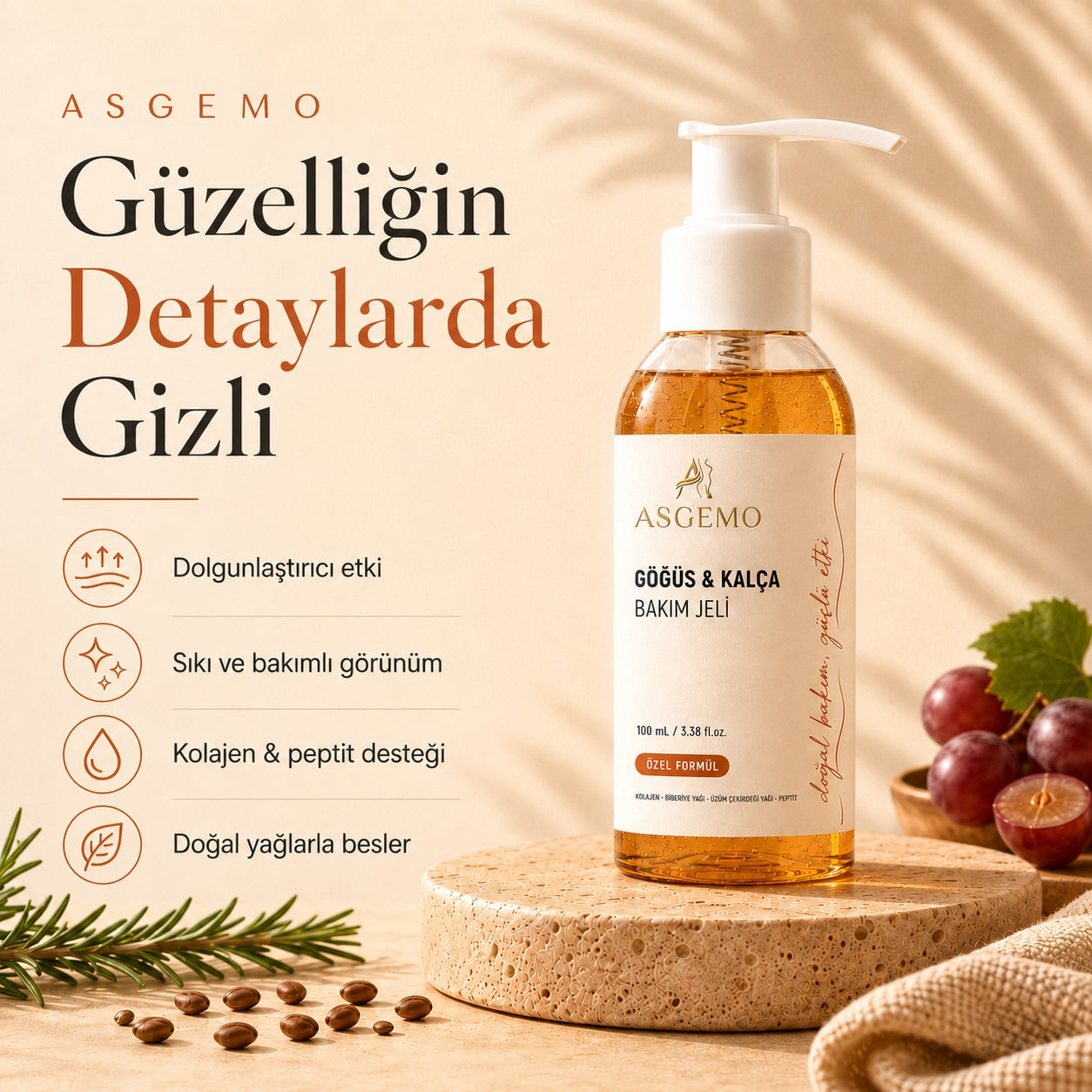 ASGEMO™ Göğüs ve Kalça Bakım Jeli